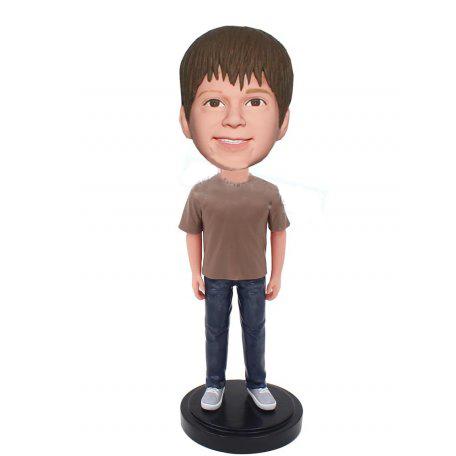 Teenager Custom Bobblehead With Engraved Text